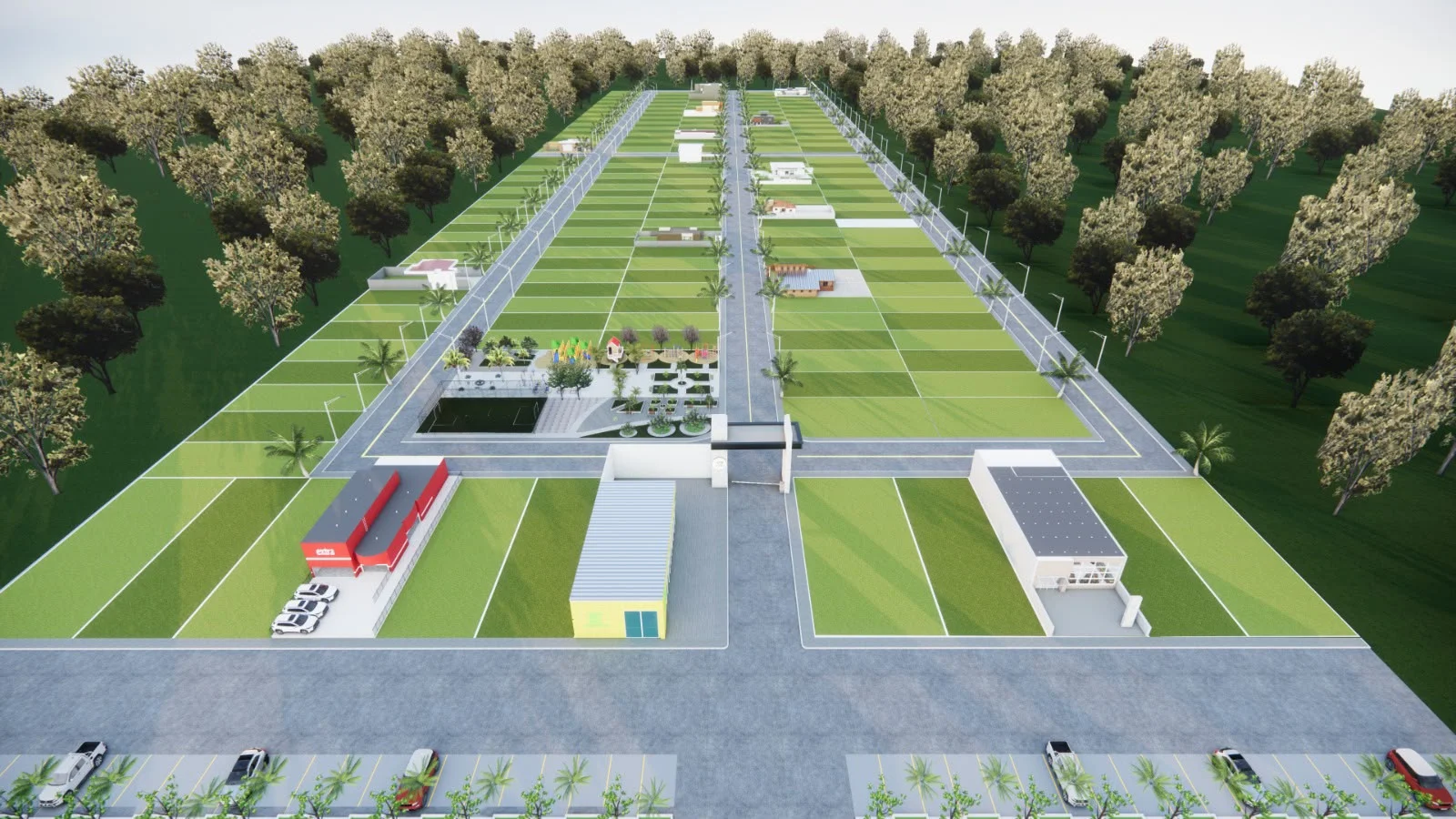 Loteamento residencial e comercial — Nordeste