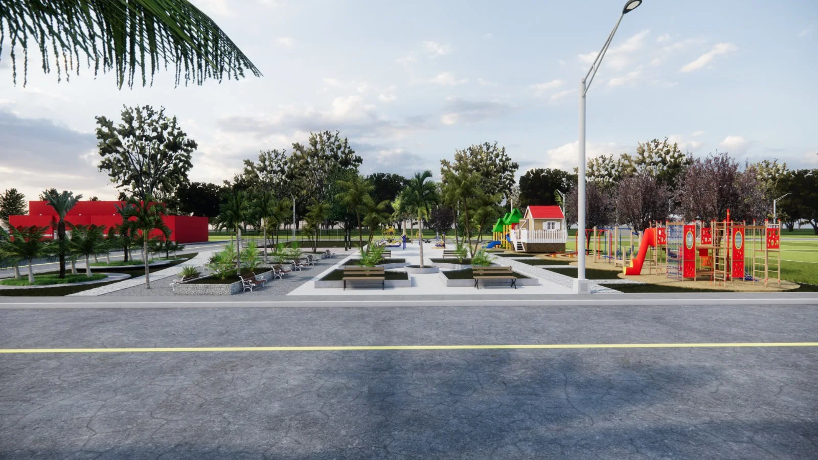 Perspectiva geral do empreendimento — Loteamento Nordeste